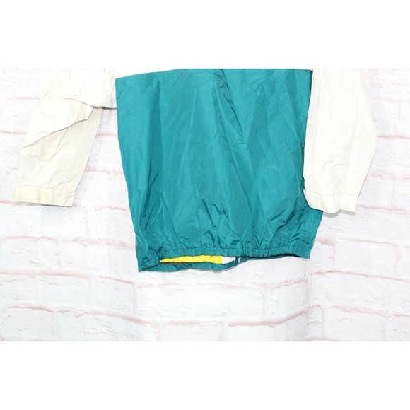 Vintage 80s Henri Lloyd Natique Sailing Multicolor Full Zip Rain Work Jacket M - Picture 6 of 11